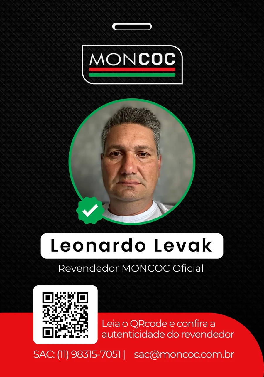 Crachá oficial MONCOC de Leonardo Levak
