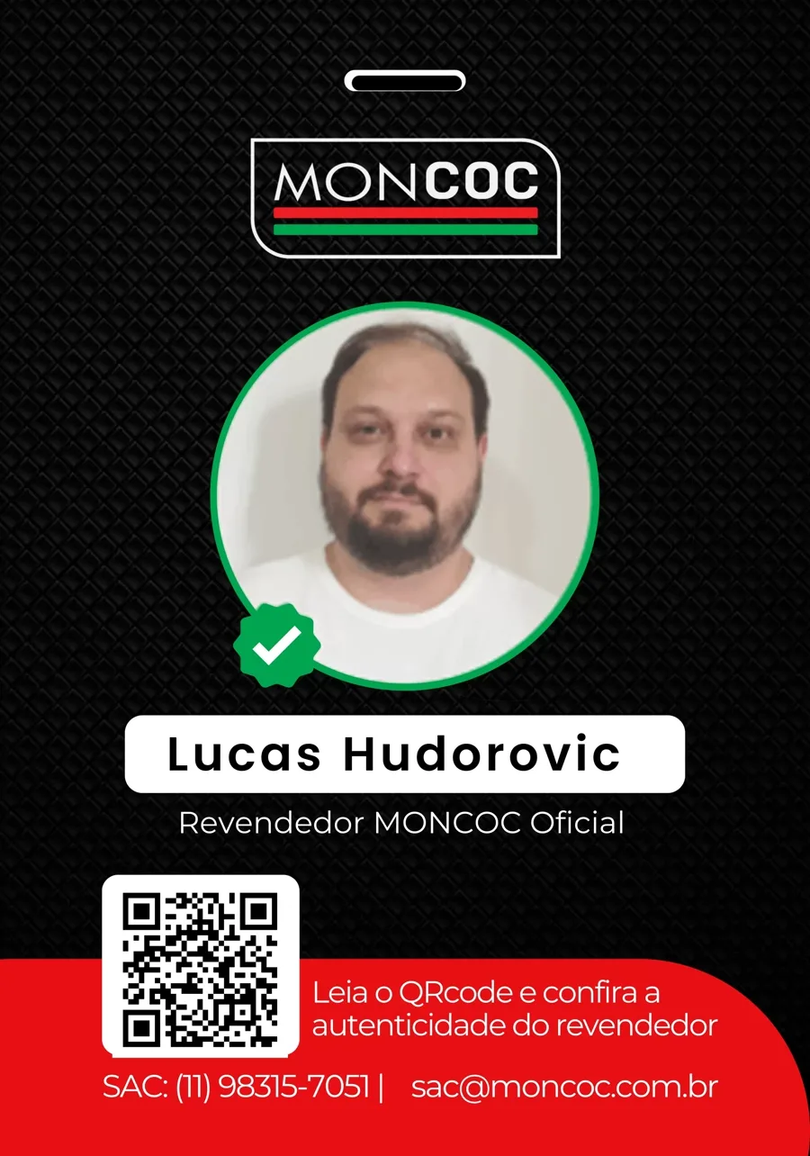 Crachá oficial MONCOC de Lucas Hudorovic
