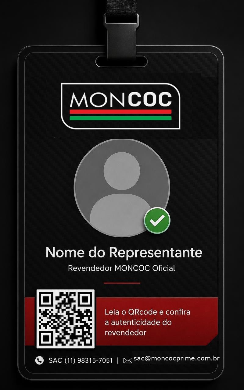 بطاقة MONCOC الرسمية مع رمز QR للتحقق من الموزع