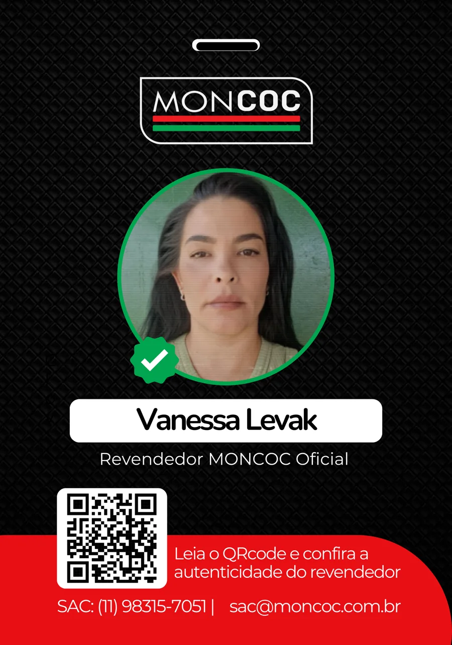 Crachá oficial MONCOC de Vanessa Levak