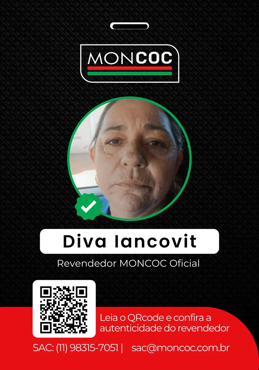 Crachá oficial MONCOC de Diva Iancovit