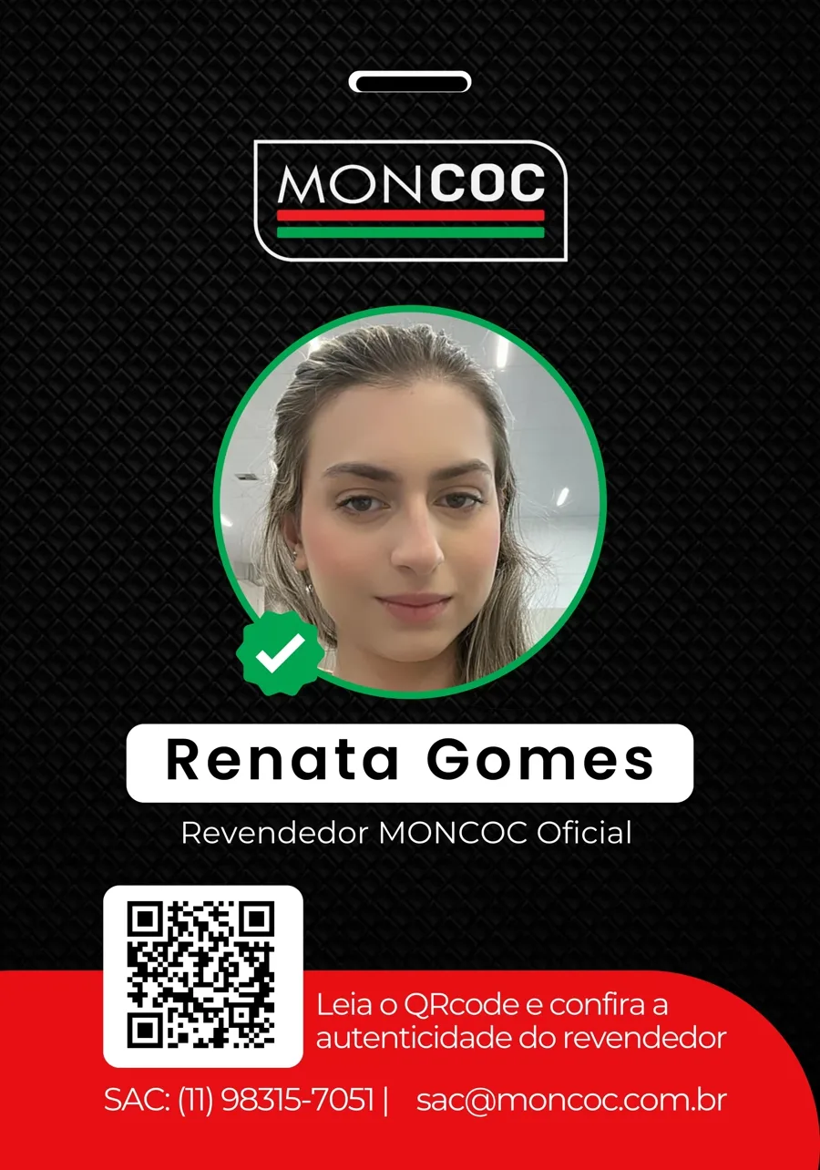 Crachá oficial MONCOC de Renata Gomes